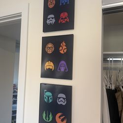 Framed Star Wars photos 8x10