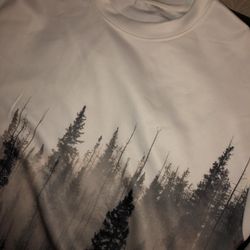 Men's Sweatshirt Sweater Crew Neck Forest Design