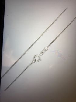 Silver rhodium box chain sch42