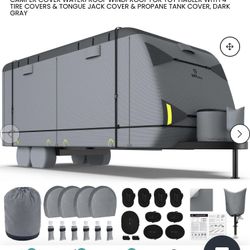 RV Masking RV Travel Trailer Cover 20-22” Model QT2615H-A08 Like New! 