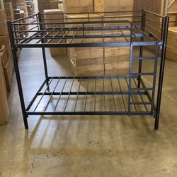 Full Bed, Full Bunkbed, Full Bunk Bed, Black Sturdy