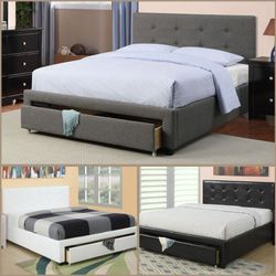 Queenn  Gray Button With Orthopedic Matres.colchon 