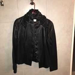 2 Leather Jackets.  Black And Blue