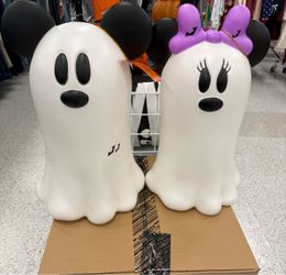 MICKEY & MINNIE MOUSE GHOST BLOW MOLDS
