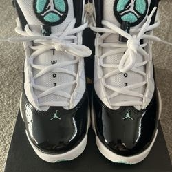 Jordan GSB 6 Rings. 7y. WH/BLK/TL Tropical Twist Black