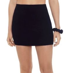 NEW NEW Women's Junior Crinkle Mini Skirt Coverup with Scrunchy Size XL New with tags