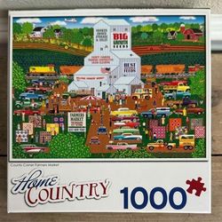 NEW and SEALED Puzzle Home Country Corner Farmers Market 1000pc just $5 