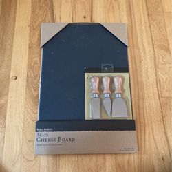 Slate Cheese Board And Knife Set