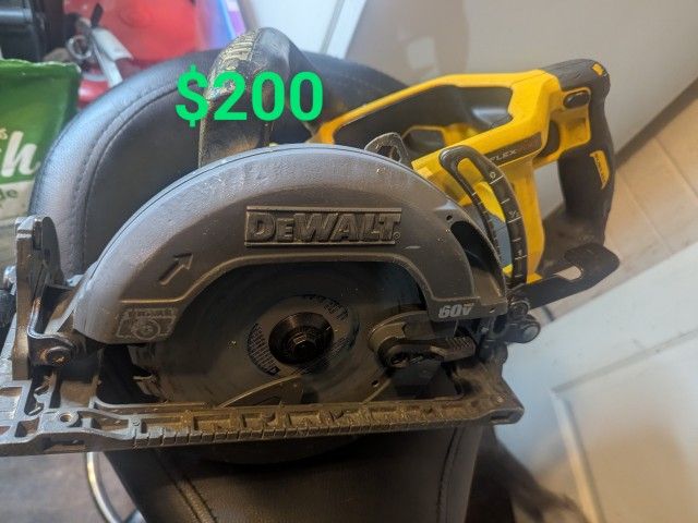 DeWalt 60v 7 1/4" Worm Drive Style Skill Saw $200 Tool Only!