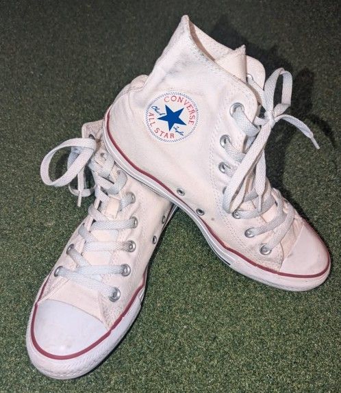 White Converse Chuck Taylor All Star Canvas High-top Sneakers USW 8 | USM 6