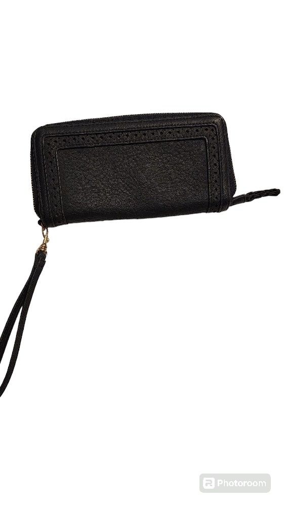 Black Zipper Wallet 