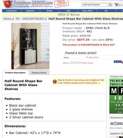 Black bar cabinet with two glass shelves and a glass table top. Black bar cabinet with two glass shelves and glass table top With two silver cabine