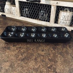 Rae Dunn Free Range Egg Holder 