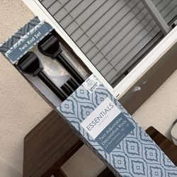 Two adjustable decorative rods