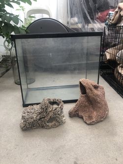 fish tank + aquarium accessories