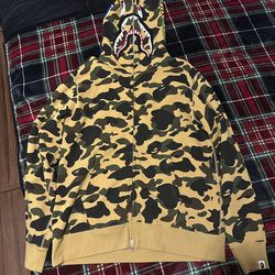 BAPE 1st Camo Shark Full Zip Hoodie Size XL