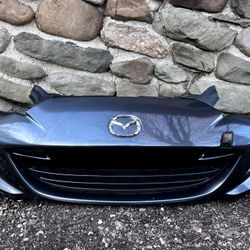 ✅ 👍 2016 2017 2018 2019 2020 2021 2022 MAZDA MIATA MX-5 MX5 FRONT BUMPER COVER GRAY PAINT USED OEM N1 + ORIGINAL + EMBLEM + RADIATOR GRILLE