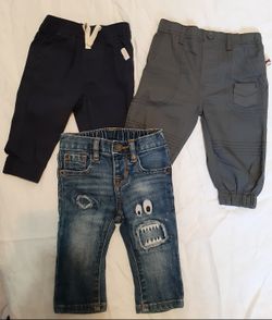 Baby Boys Pants + Baby Gap Jeans 3-6 M