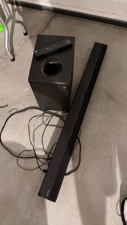 Sony soundbar w/sub and remote