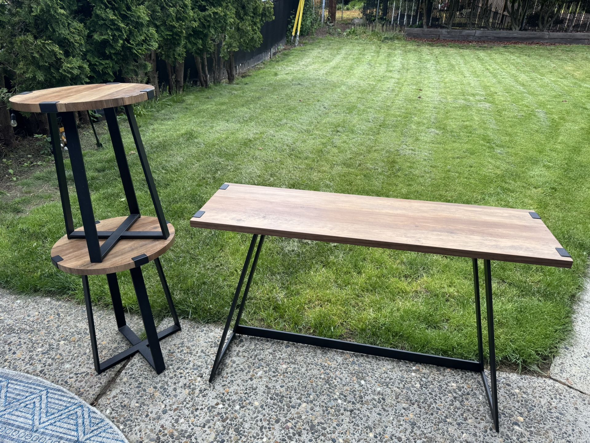 Sideboard/Entry/Console Table With End Tables