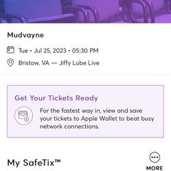 VIP Mudvayne Tickets!