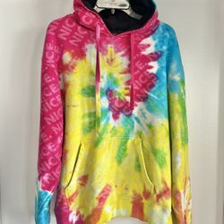 Nice Kicks Long Sleeve Tie Dye Sweatshirt Hoodie Size L Be Nice