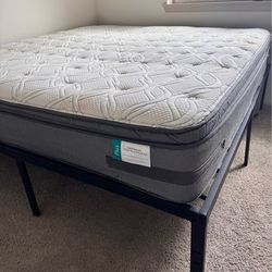 FREE king size mattress & metal frame