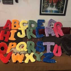 Alphapals Rainbow Alphabet plush letters. 