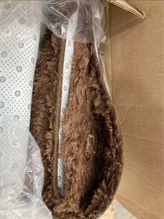 8x10 Dark Brown Shag Rug