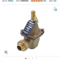 SB1156F 1/2" Bronze High Capacity Feed Water Pressure Regulator NEW 