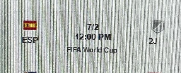 1 Ticket for world cup 7/2 Spain Vs 2J