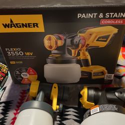 Paint And Stain Sprayer Wagner Flexio 3550 18V 