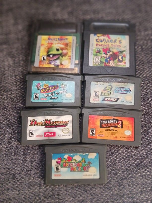 Game Cassettes for Gameboy, Nintendo DS, Nintendo 3DS, And More