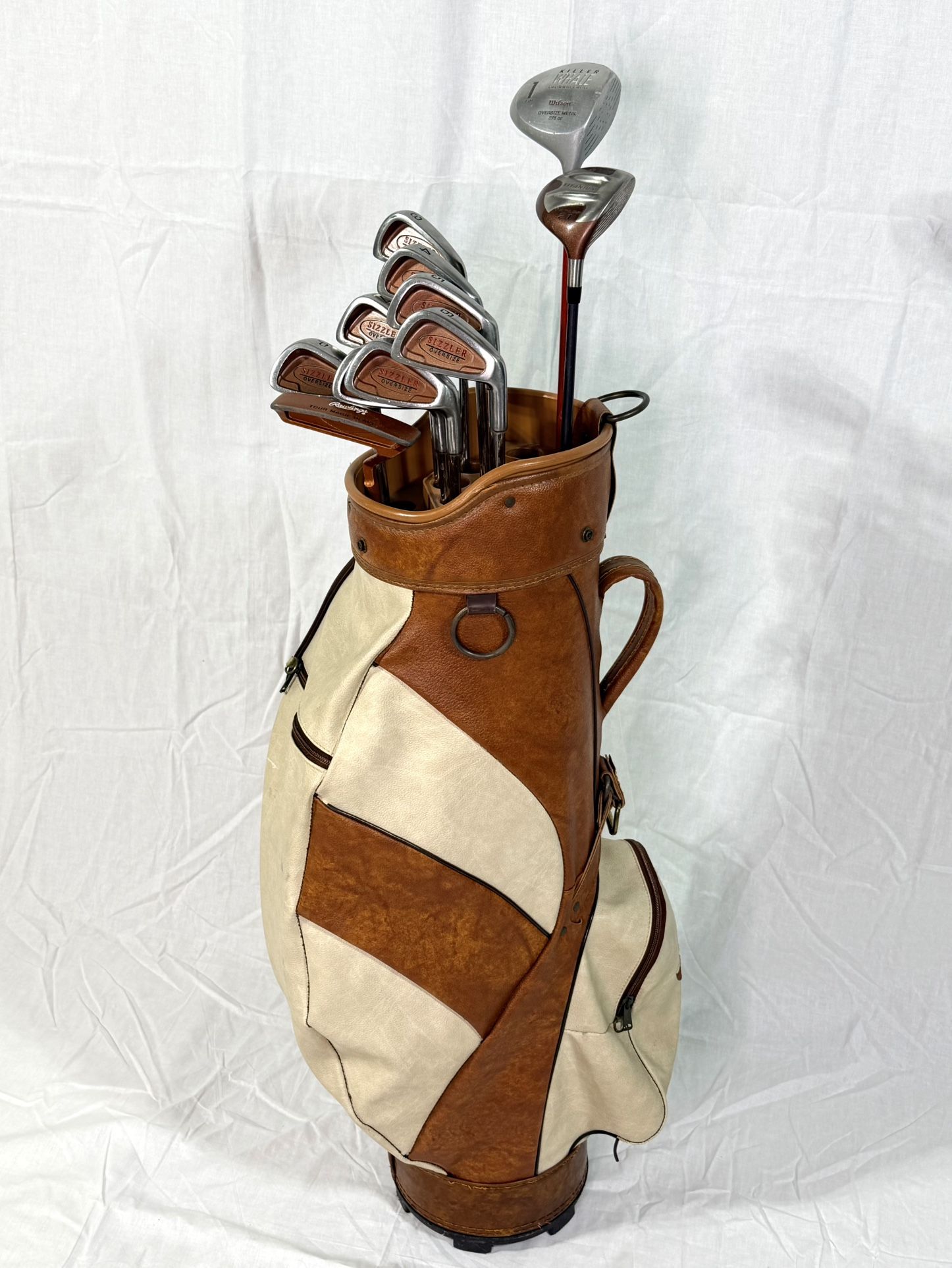 Complete RH Golf Club Set | Sizzler Irons, Wilson Killer Whale Driver, TaylorMade Raylor + Bag