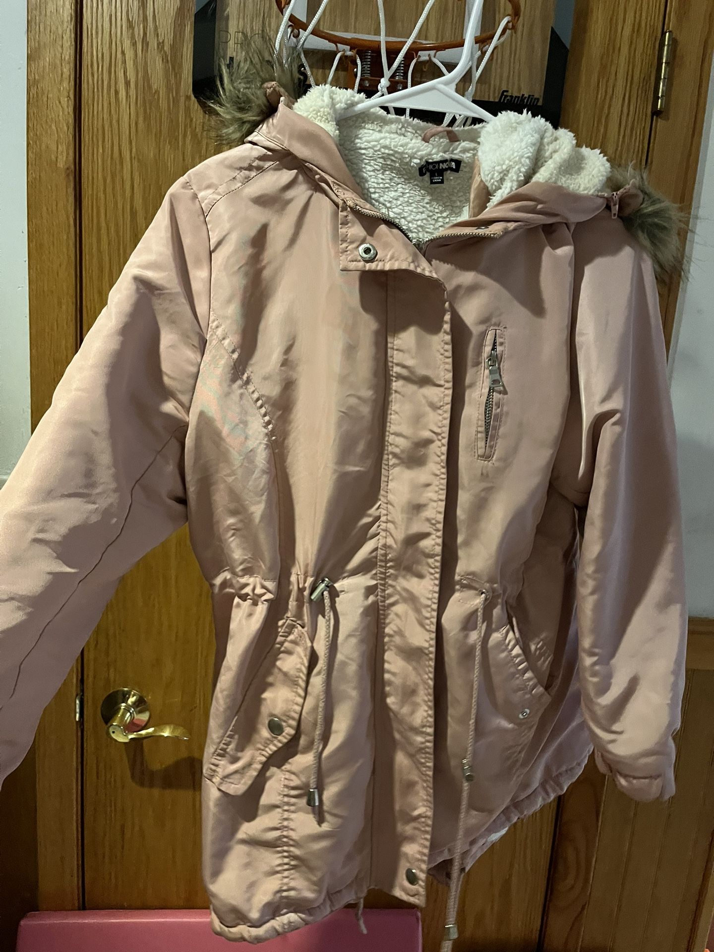 Pink Utility Jacket Size Large 