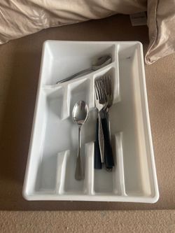 Silverware and tray