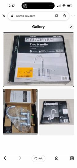 Glacier Bay Dorind 4 in. Centerset High-Arc Bathroom Faucet in Chrome