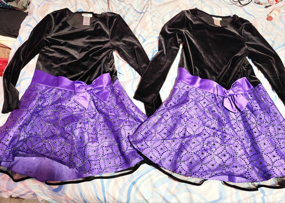 Purple Twins Dresses 