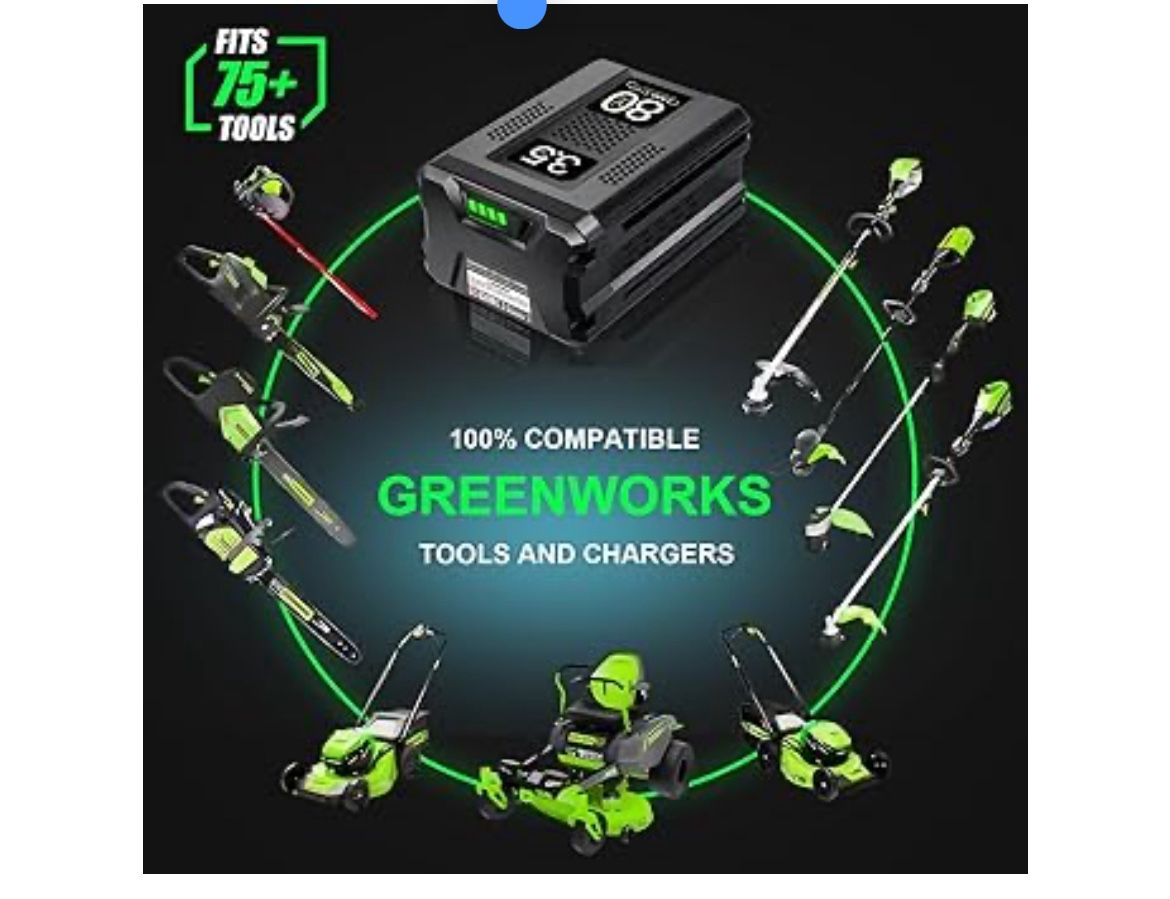 80V 3.5Ah Replacement Battery for Greenworks 80v Max Lithium Ion Battery GBA80200 GBA80300 GBA80400 GBA80500 (Not for Kobalt)