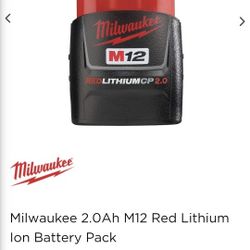 MilwaukeeM12B2 2.0Ah Lithium-Ion Battery