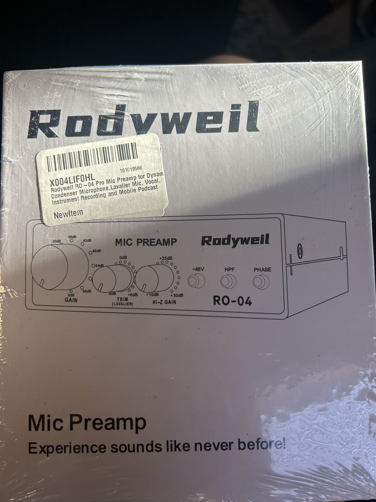 RO-04 Pro Mic Preamp for Dynamic Condenser Microphone,Lavalier Mic, Vocal, Instrument Recording and Mobile Podcast Compatible with SM58 SM7B