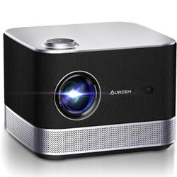 All-in-One Projector 4K, AURZEN BOOM 3 Smart Projector with WiFi and Bluetooth