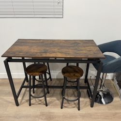 Dining Table With 4 Stools