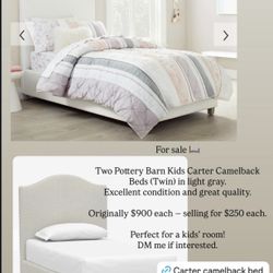 Carter Camelback Bed (Pottery Barn Kids)