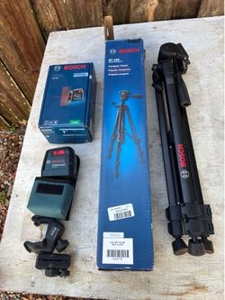 Bosch laser level with tripod