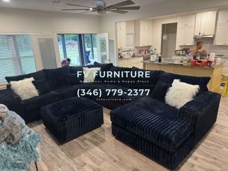 Brand New! Multiple Oversized Corduroy Sectional