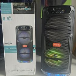 Double 6.5" Portable Bluetooth Speaker 