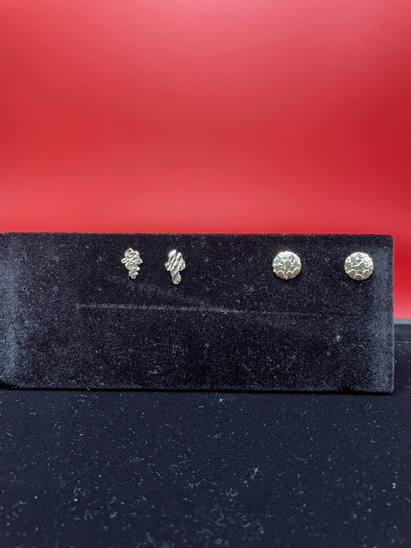 Gold Nugget Earrings 