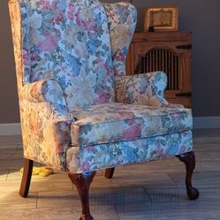 Chippendale Wingback Upholstery Chair