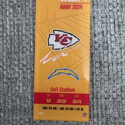 Felix Anudike-Uzomah Signed Autograph Commemorative Acrylic Ticket - Kansas City Chiefs - Beckett 